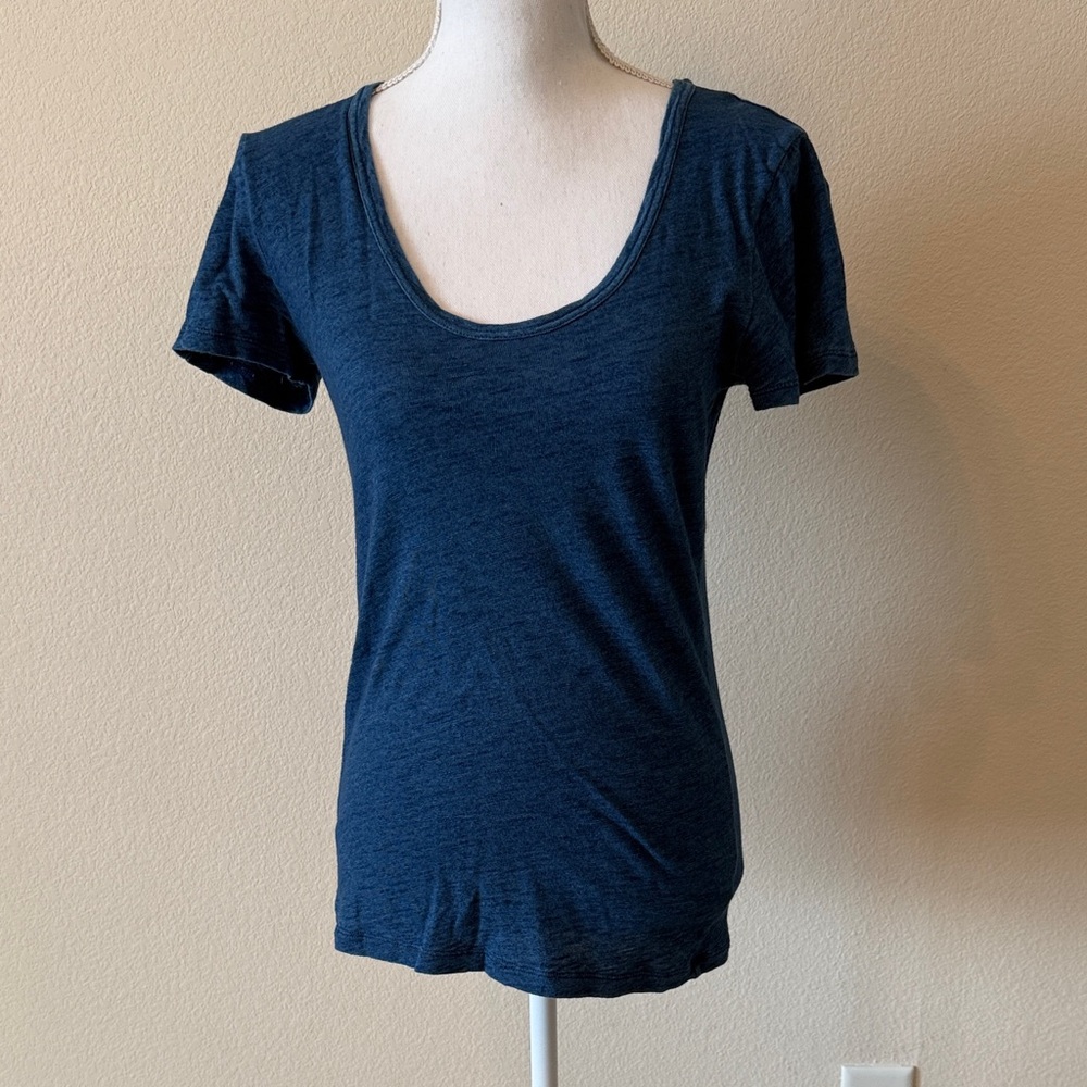 J. Crew Dark Blue Short Sleeve Tee